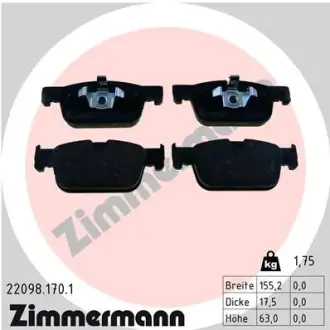 Гальмівні колодки ZIMMERMANN 22098.170.1