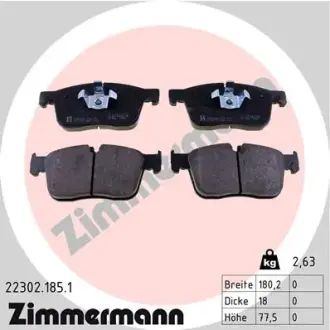 Гальмівні колодки ZIMMERMANN 22302.185.1