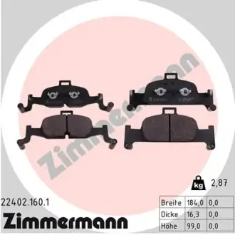 Гальмівні колодки ZIMMERMANN 22402.160.1