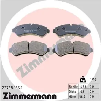 Тормозные колодки ZIMMERMANN 22768.165.1