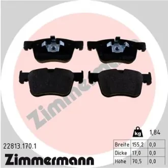 Гальмівні колодки ZIMMERMANN 22813.170.1