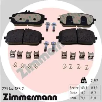 Тормозные колодки ZIMMERMANN 22944.185.2