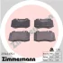 Колодки гальмівні (передні) MB C-class (W203/S202/S203)/CLK 1.8-5.5 99-10 (Brembo) ZIMMERMANN 23745.175.1 (фото 1)