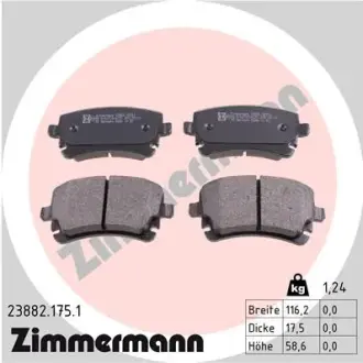 Гальмівні колодки ZIMMERMANN 23882.175.1