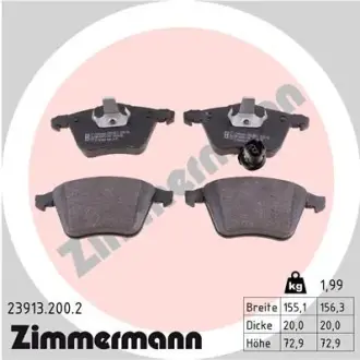 Тормозные колодки ZIMMERMANN 23913.200.2