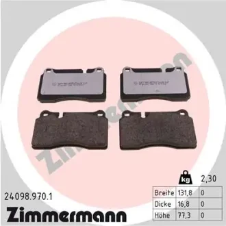 Тормозные колодки ZIMMERMANN 24098.970.1