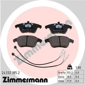 Тормозные колодки ZIMMERMANN 24332.185.2