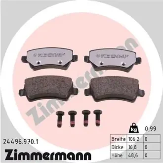 Гальмівні колодки ZIMMERMANN 24496.970.1