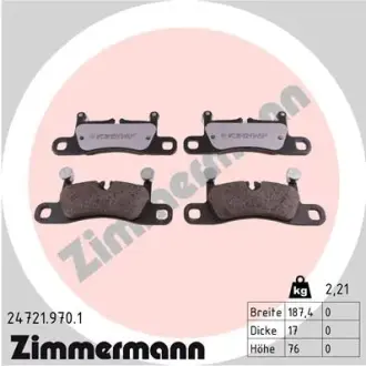 Тормозные колодки ZIMMERMANN 24721.970.1