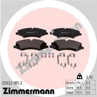 Гальмівні колодки ZIMMERMANN 25022.185.2