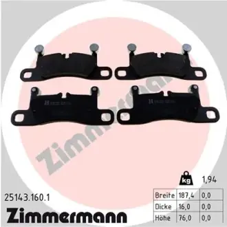 Гальмівні колодки ZIMMERMANN 25143.160.1