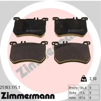 Тормозные колодки ZIMMERMANN 25183.175.1