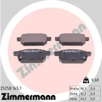 Гальмівні колодки ZIMMERMANN 25258.145.1