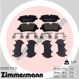 Тормозные колодки ZIMMERMANN 25720.173.2