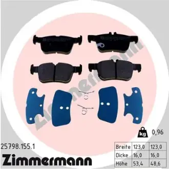 Тормозные колодки ZIMMERMANN 25798.155.1