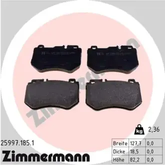 Тормозные колодки ZIMMERMANN 25997.185.1