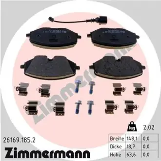 Гальмівні колодки ZIMMERMANN 26169.185.2