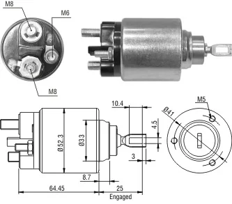 Реле втягуюче стартера ZM ZM1371
