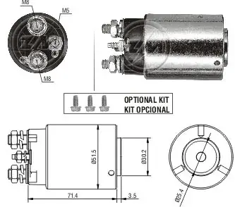 Реле втягуюче стартера ZM ZM861